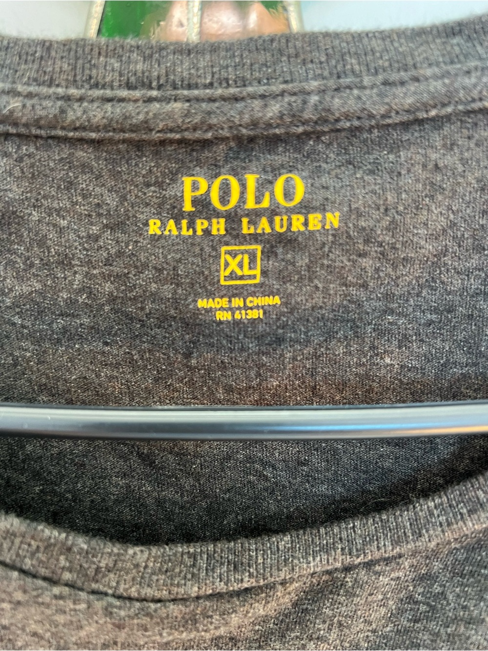 Polo by Ralph Lauren Dark Gray Short-Sleeve Pocket Tee with Red Pony - Picture 3 of 4